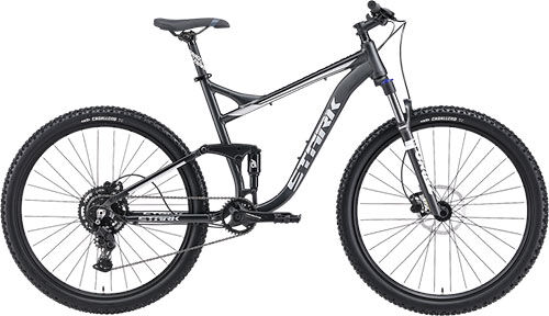 Велосипед Stark Tactic FS 29.4 HD, серый матовый/серебристый металлик, 20'' (HQ-0014191) Tactic FS 29.4 HD серый матовый