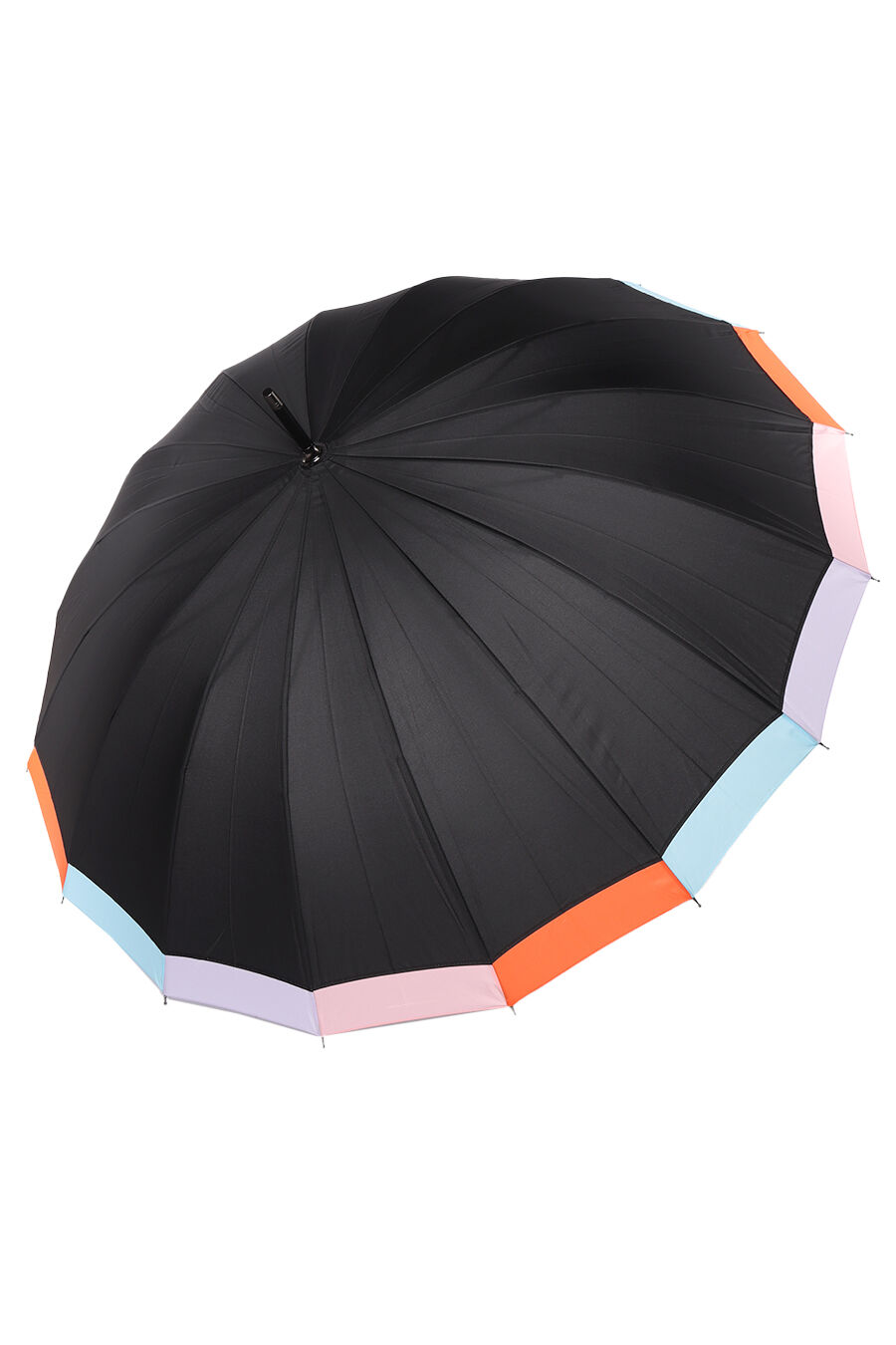 Зонт жен. Umbrella 2161-3 полуавтомат трость (черный)