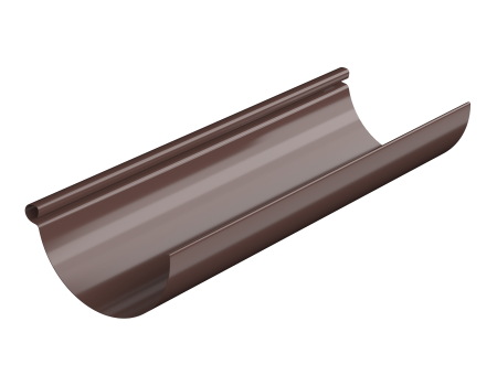 Желоб водосточный Шир-на: 200 мм, с полимерным покрытием