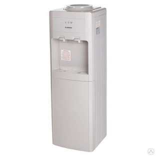 Кулер для воды SONNEN FSE-02, напольный, нагрев/охлаждение электронное, шкаф, 2 крана, бежевый, 453977 #1