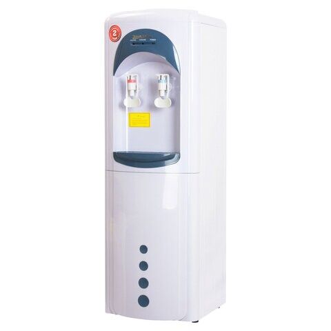 Кулер-водонагреватель без охлаждения, AQUA WORK 16-LK/HLN, напольный, 2 крана, белый/синий, 11454