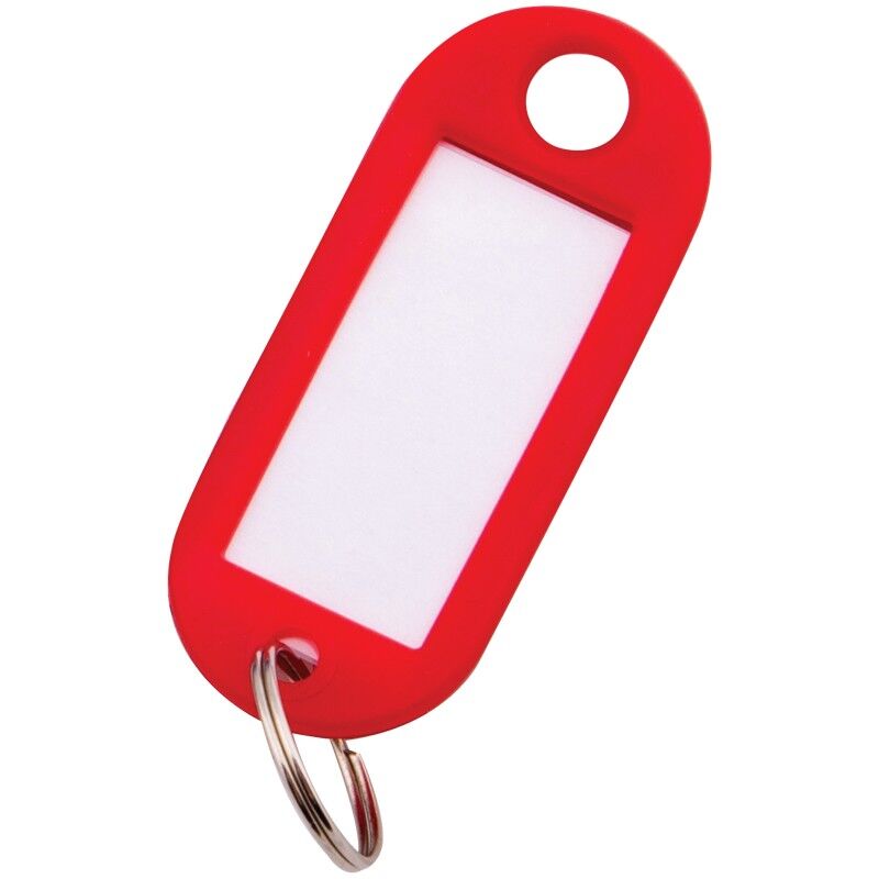 Набор брелоков для ключей OfficeSpace, 52 мм, 10 шт, красные