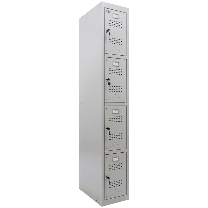 Шкаф для раздевалок модульный Практик ML-14-30 (базовый модуль), 1830х300х500, 1 секция