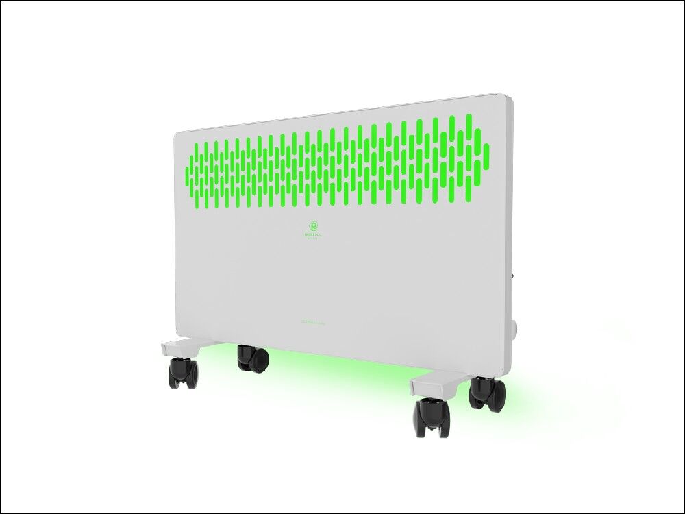 Электрический конвектор с x-образным нагревательным элементом FIORI Meccanico REC-FRWG1000M, встроенная подсветка