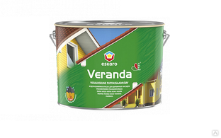 Краска для деревянных фасадов атмосферостойкая 2,85 л Eskaro Veranda 