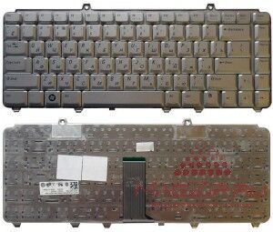 Клавиатура для ноутбука Dell Inspiron 1420 1525 Vostro 1400 XPS M1330, Русская, Серебристая