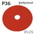 Круг фибровый RED (125мм) Р36 шлифовальный керамика для зачистки #5