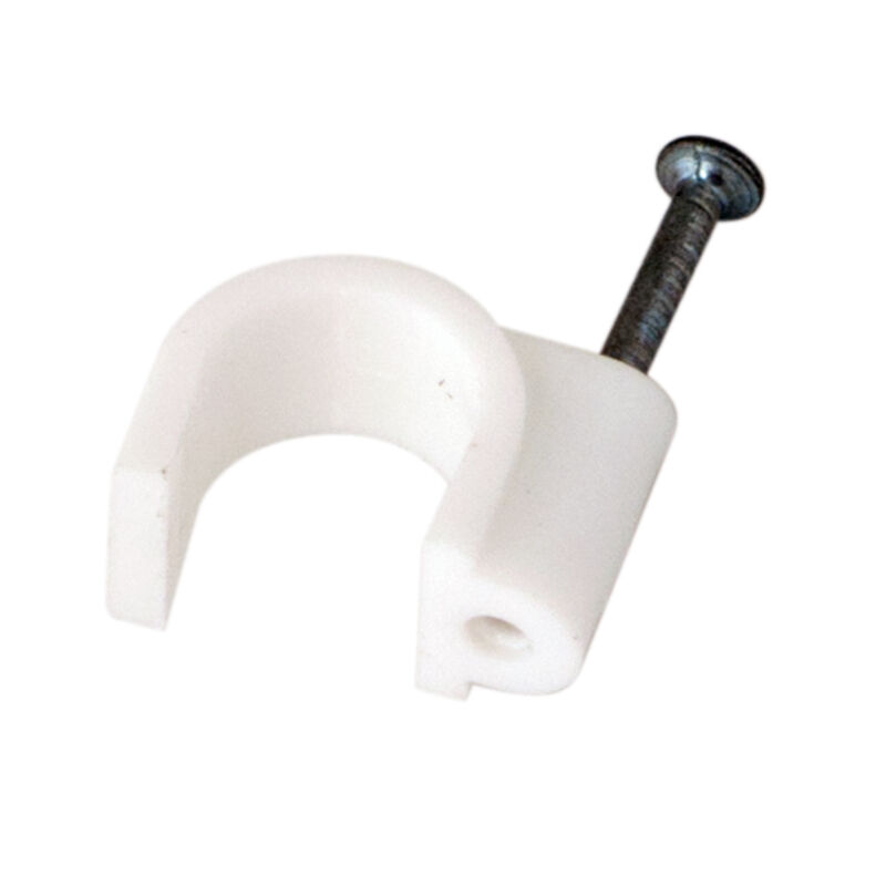 Крепеж кабеля круглый 14 мм, белый (упак.50шт) Rexant 1
