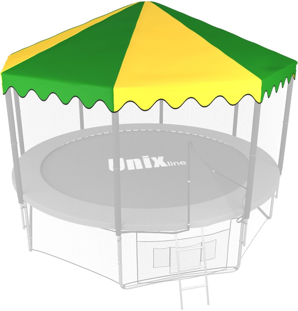 Крыша для батута UNIX Line 10 ft Green/Yellow Аксессуары к батутам