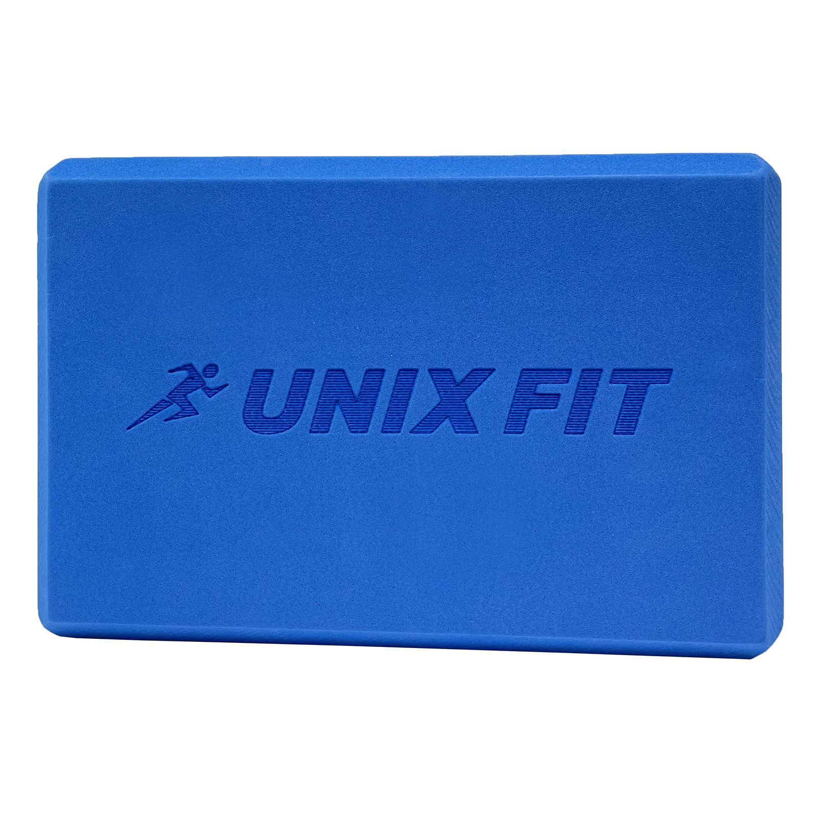 Блок для йоги и фитнеса UNIX Fit (200 г) 23 х 15 х 7 см, 1 шт, голубой UNIX Fit™ Блоки для йоги и фитнеса
