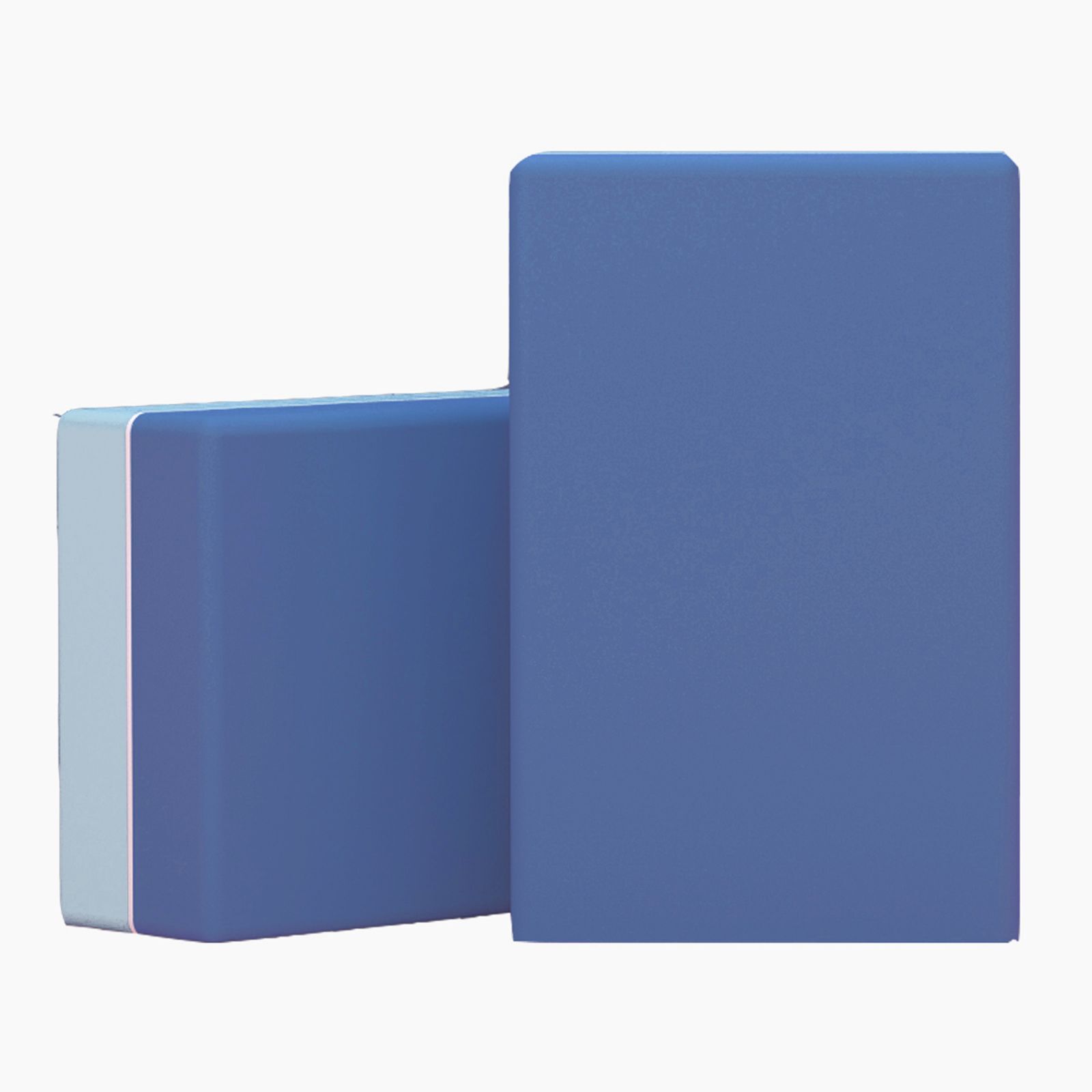 Блок для йоги и фитнеса UNIX Fit (200 г) 23 х 15 х 7 см, 1 шт, голубой (2 оттенка) UNIX Fit™ Блоки для йоги и фитнеса