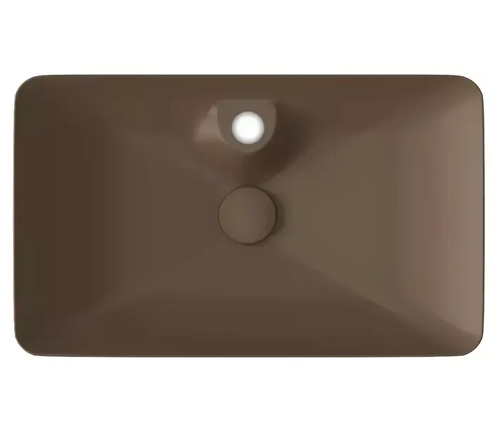 Раковина «Isvea» SistemaY 65/40 10SY50065SV-2H фарфоровая коричневая матовая