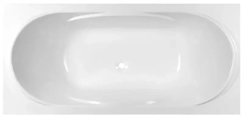 Ванна из литьевого мрамора «Эстет» Астра 170/80 без опор без сифона белая