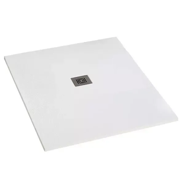 Душевой поддон «Stpool» Lite С0005843 80/80 низкий стеклопластик квадратный White Matt без сифона