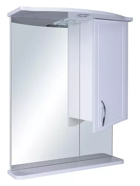 Зеркальный шкаф «Runo» Севилья 60 с подсветкой белый правый