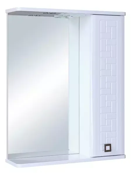 Зеркальный шкаф «Runo» Авила 60 с подсветкой белый правый