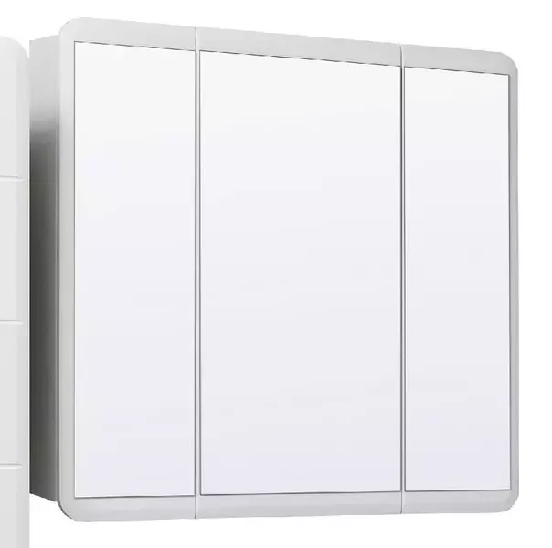 Зеркальный шкаф «Runo» Эрика 80 без света белый