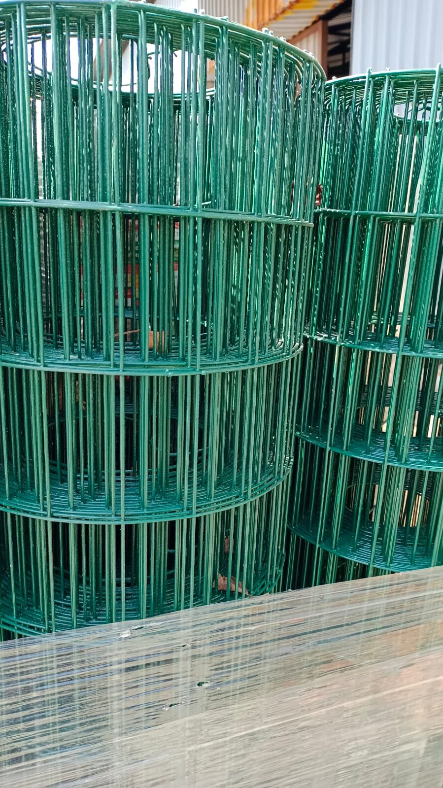 Сетка заборная сварная оцинкованная в пвх зеленая 50х100мм 1,8х15м