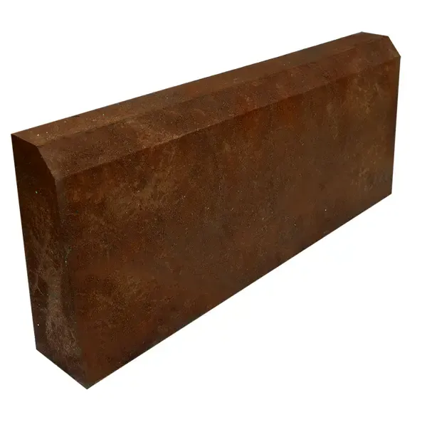 Бордюр тротуарный полимерпесчаный 500x200x50 мм коричневый