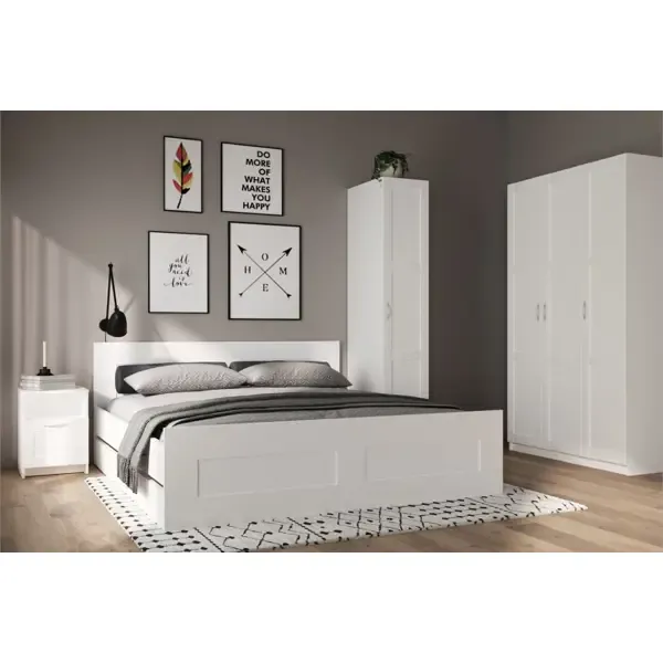 Кровать Шведский стандарт Сириус С-2022.3 166x83x206 см цвет белый
