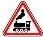 Знак дорожный 1.2 "Железнодорожный переезд без шлагбаума" тип I ГОСТ Р 522902004, тип пленки А