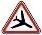 Знак дорожный 1.30 "Низколетящие самолеты" тип I ГОСТ Р 522902004, тип пленки А