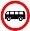 Знак дорожный 3.34 "Движение автобусов запрещено" тип I ГОСТ Р 522902004, тип пленки А