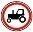 Знак дорожный 3.6 "Движение тракторов запрещено" тип IV ГОСТ Р 522902004, тип пленки А 