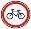 Знак дорожный 3.9 "Движение на велосипедах запрещено" тип II ГОСТ Р 522902004, тип пленки Б
