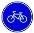 Знак дорожный 4.4.1 "Велосипедная дорожка или полоса" тип III ГОСТ Р 522902004, тип пленки В