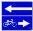 Знак дорожный 5.13.4 "Выезд на дорогу с полосой для велосипедов" тип II ГОСТ Р 522902004, тип пленки Б 