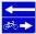 Знак дорожный 5.13.4 "Выезд на дорогу с полосой для велосипедов" тип II ГОСТ Р 522902004, тип пленки А