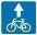 Знак дорожный 5.14.2 "Полоса для велосипедистов" тип III ГОСТ Р 522902004, тип пленки А