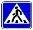 Знак дорожный 5.19.1 "Пешеходный переход" тип II ГОСТ Р 522902004, тип пленки Б 