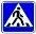 Знак дорожный 5.19.2 "Пешеходный переход" тип II ГОСТ Р 522902004, тип пленки А 