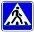 Знак дорожный 5.19.2 "Пешеходный переход" тип III ГОСТ Р 522902004, тип пленки В