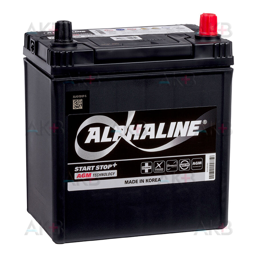 Аккумулятор Alphaline AGM 35Ah 340A о.п. AX S34B20L (197x127x220) Start-Stop