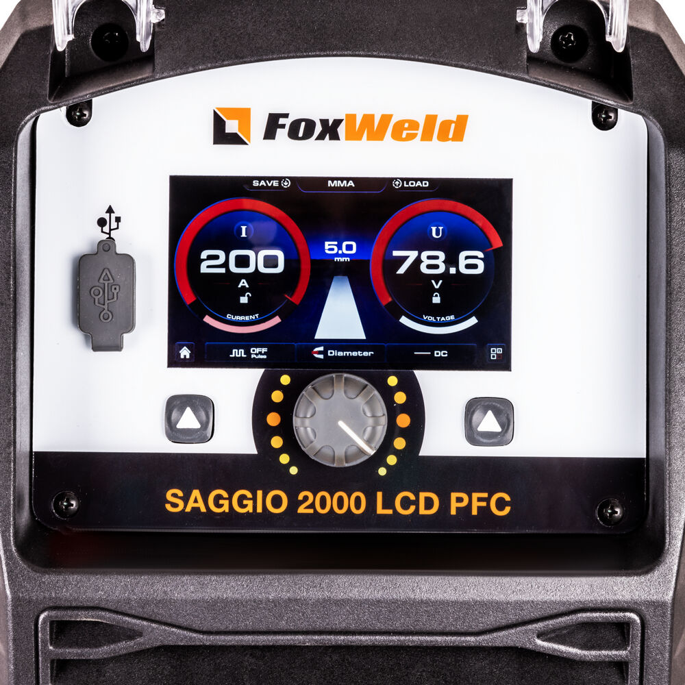 Сварочный полуавтомат FOXWELD SAGGIO 2000 LCD PFC (5в1) 6