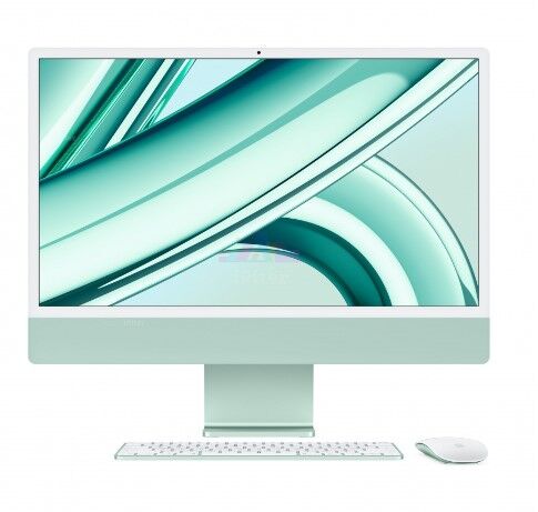 Apple iMac 24" Retina 4,5K, (M3 8 CPU, 10 GPU), 8 ГБ, 512 ГБ SSD, зеленый (MQRP3)