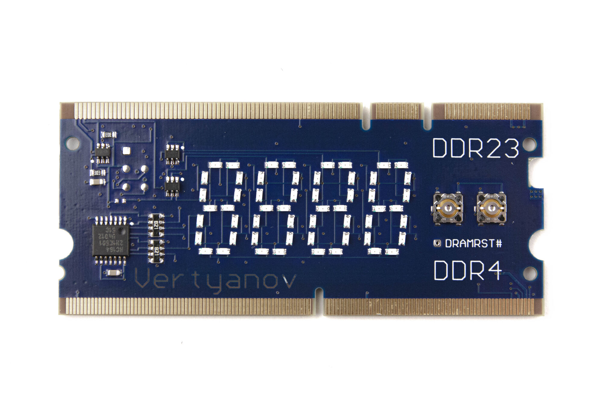 Универсальная посткарта в разьем DDR2/DDR3/DDR4 (Vertyanov) Диагностика