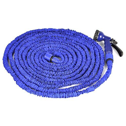 Поливочный садовый шланг с насадкой-распылителем Magic hose 60 метров (Синий)