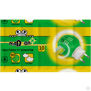 Пластины от комаров без запаха 10 шт Nadzor ITM003P NADZOR #1