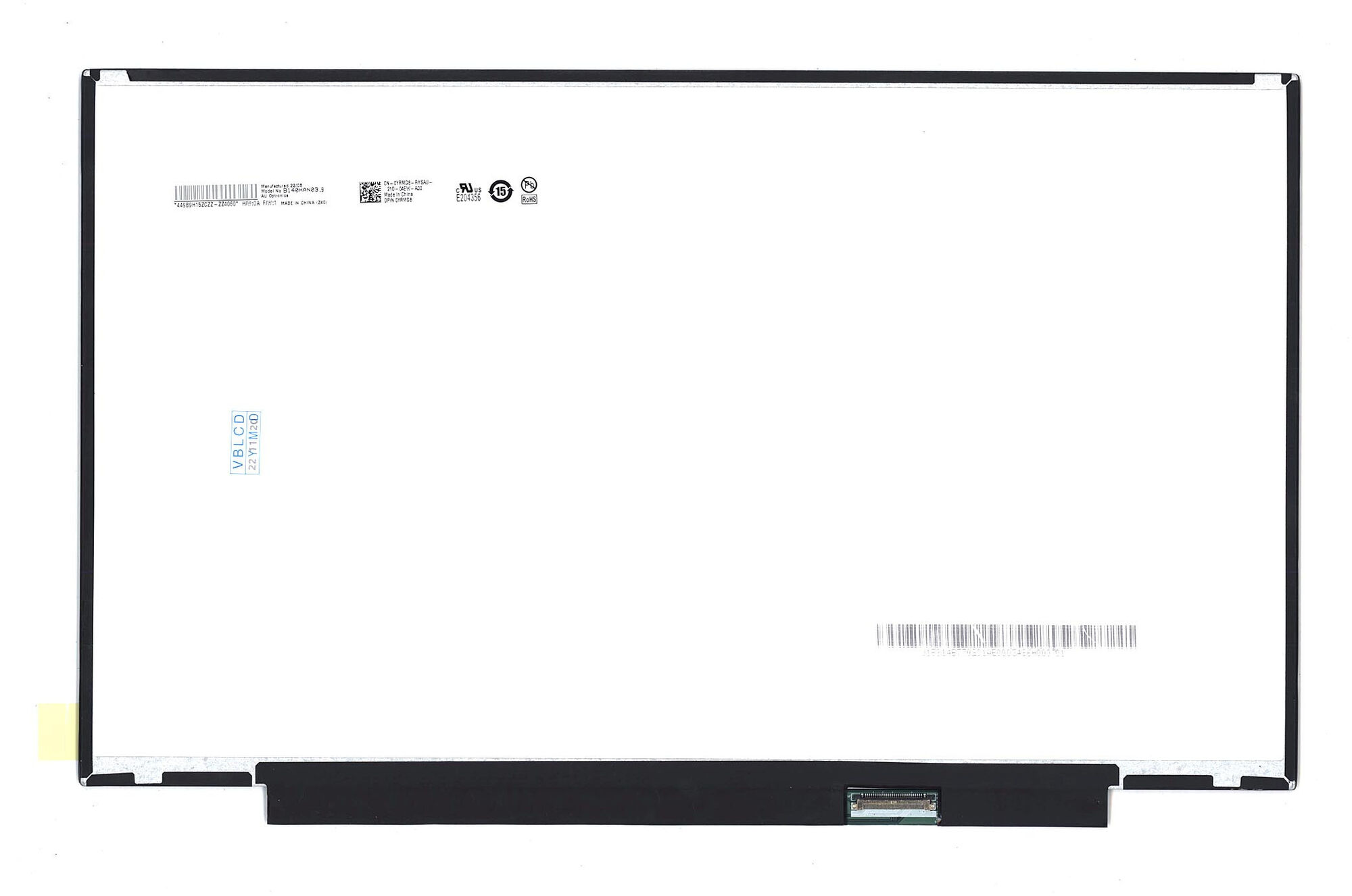 Матрица для ноутбука 14.0 1920x1080 30pin Slim AHVA B140HAN03.9 Matte 60Hz (318*196mm)