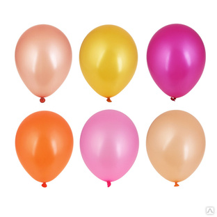 FNtastic Набор шаров цвет металлик, 10 шт, 12" 6 цветов (оранжевый, золото, розовый, винный) 