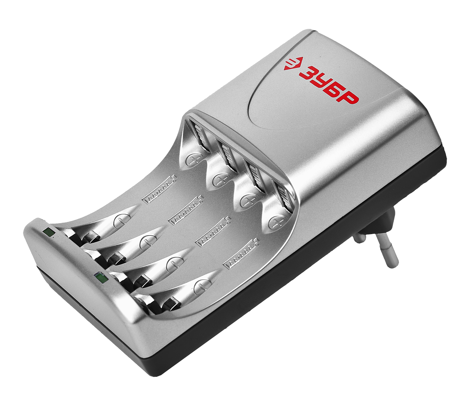 Зарядное устройство ЗУБР для никель-металлгидридных аккумуляторов, в блистере, время зарядки 1 час, 2хААА/АА