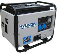 Бензиновый электрогенератор hyundai HY7000SE HYUNDAI