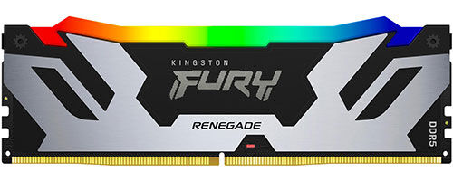Оперативная память Kingston DDR5 16GB 7200MHz FURY Renegade RGB Silver/Black (KF572C38RSA-16)