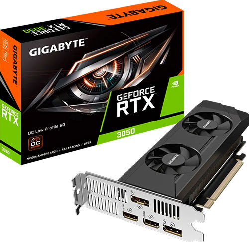 Видеокарта Gigabyte GeForce RTX 3050 OC LP 6GB (GV-N3050OC-6GL)