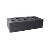 Кирпич облицовочный Fashion brick Черный магма тычковый