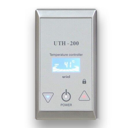 Терморегулятор UTH-200 серебро для теплого пола